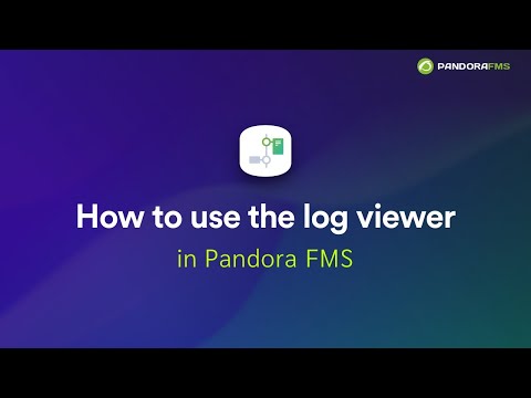 How to use the log viewer in Pandora FMS