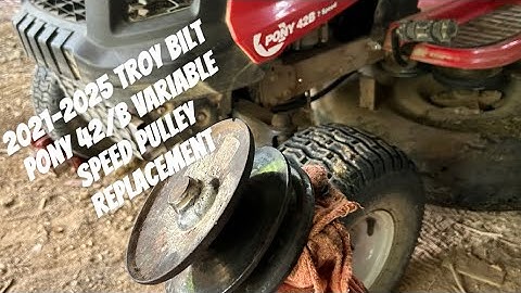 Troy Bilt Pony 42B Won’t Go UpHill/Variable Speed Pulley Replacement