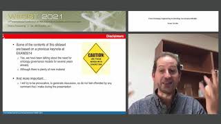 "From Ontology Engineering to Ontology Governance Models" Dr. Oscar Corcho (WEBIST 2021)