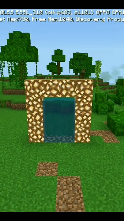 tutorial membuat portal surga yang benar?? #minecraft