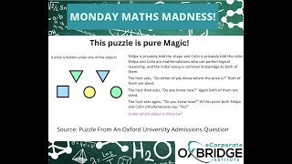 Monday Maths Madness Puzzle
