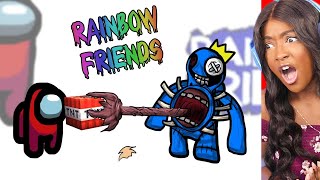 Mini Crewmates Kills EVERYONE...Including Creepy Rainbow Friends Characters!!!