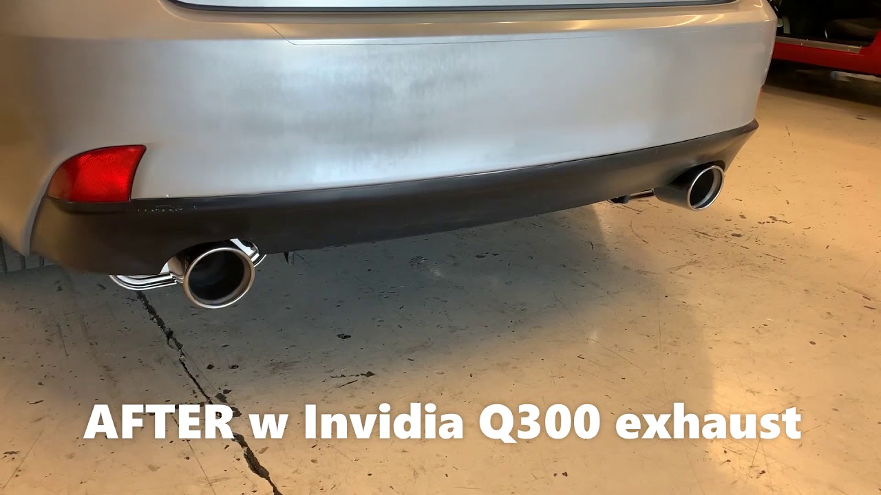 Lexus w Invidia Axle Back Exhaust YouTube