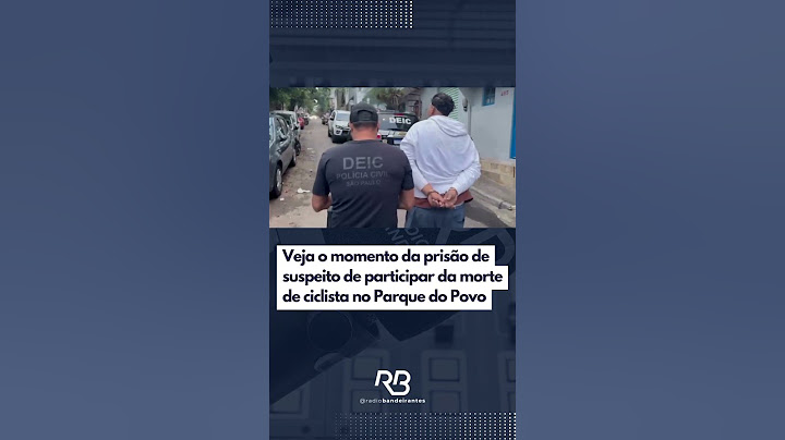 Veja o momento da prisão de suspeito de participar da morte de ciclista