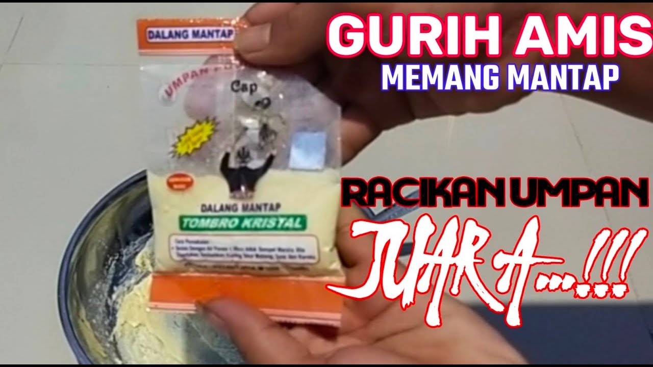 UMPAN IKAN MAS🩸AROMA GURIH AMIS WANGI Bikin ikan Mas Nggak Bisa Nolak