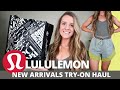 LULULEMON NEW ARRIVALS TRY-ON HAUL / Align leggings, shorts and tanks in spring colors!