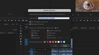 Simplify Premiere Sequences