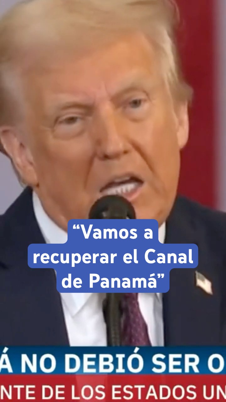 Trump promete recuperar el Canal de Panamá #shorts