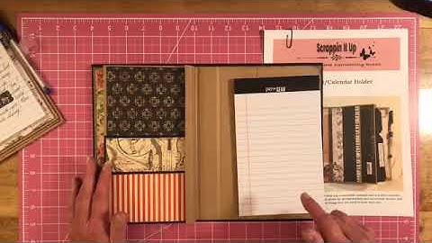 How To Make The Notepad/Calendar Holder Part 4