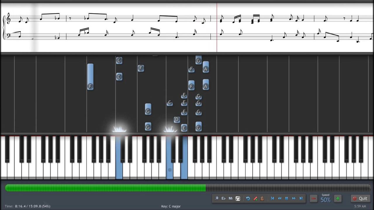 How to play "A little piece of heaven" by A7X on piano - YouTube