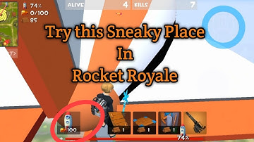 One of the best camping place in Rocket Royale and 10 kills Rocket Royale Gameplay!!!