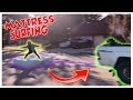 SURFING DOWN THE STREET ON A MATTRESS!