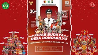 LIVE! Kirab Budaya Desa Donomulyo Dalam Rangka HUT  Republik Indonesia ke-80 Tahun 2025
