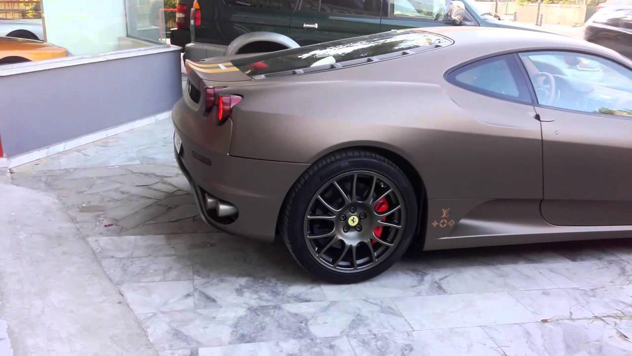 Ferrari F430 Louis Vuitton 1/1 in Greece start-up sound - YouTube
