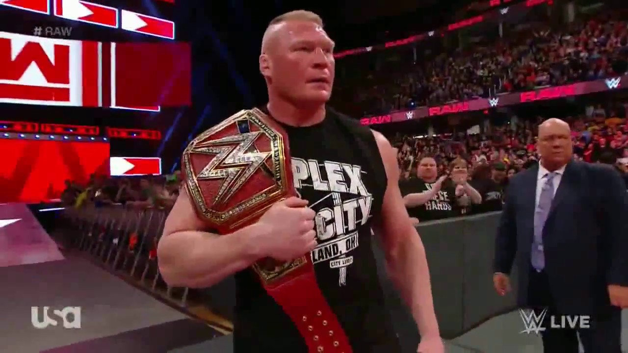 มวยปล้ํา2018 New Update Brock Lesnar หวดกับ Roman Reigns