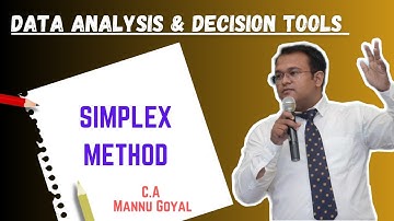Simplex Method (Part 2)by CA. Mannu Goyal