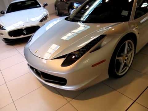 Silver Ferrari 458 Italia