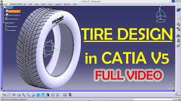 Tire Design in CATIA V5 Practice Design 11 for beginners | Catia Part modeling