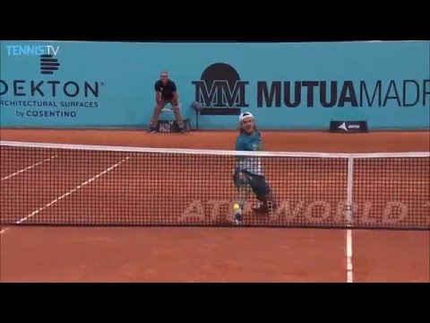 Goffin and Pouille Show Off Volleys Hot Shots Madrid 2016