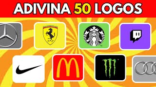 ADIVINA 50 Logos en POCOS Segundos ⏰😱 | ¿Cuántas Marcas conoces?