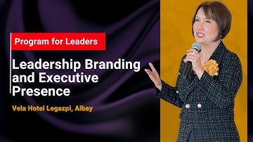 FILIPINO MOTIVATIONAL SPEAKER TONI MIRANDA | Leadership Branding & Executive Presence | Legazpi