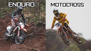 Diferencia entre moto de Enduro y motocross