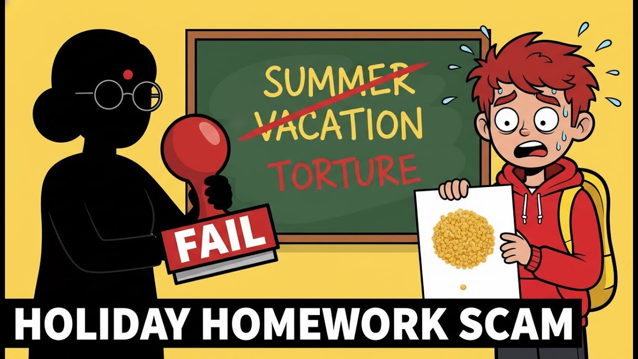 Every Indian school| Ft. Indian Students | The Holiday Homework Trap 