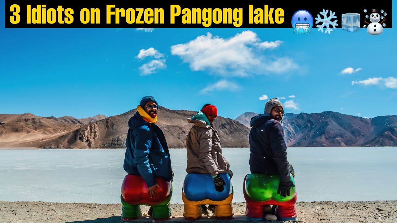 Frozen Pangong lake (-10°) | Most beautiful place of India | Ladakh in Winters | Vlog 12 | Frozen Pangong lake (-10°) | Most beautiful place of India | Ladakh in Winters | Vlog 12 |