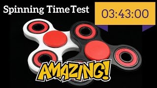 AMAZING 3m43s -  Spinning Time Test - Ozo9 - Amazon’s No.1 Top Rated Hand Spinner Fidget Toy !