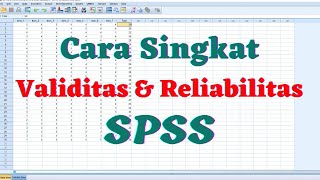 Validity and Reliability Test in SPSS - Questionnaire Validity Test of Skala Likert SPSS screenshot 2