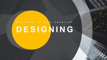 Yellow modern report design PowerPoint template