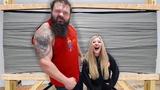 World's STRONGEST Man vs 100 Layers Challenge!