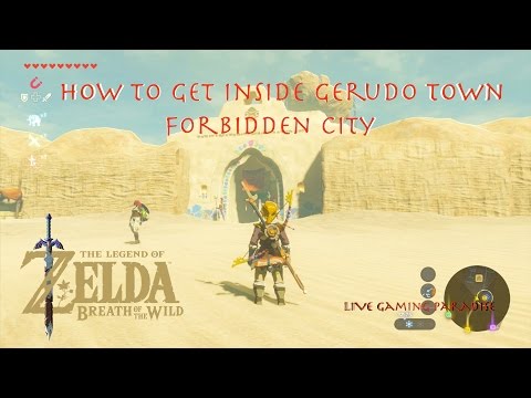 Video: Zelda: Breath Of The Wild - Gerudo Town, Forbidden City Entry Genom Att Besöka Kara Kara Bazaar Och Få Värmebeständighet För Gerudo Desert