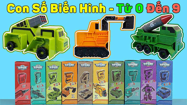 Bộ Sưu Tập Con Số Biến Hình Thành Xe Tăng, Máy Bay Trực Thăng, Phi Cơ Robot | Mở Hộp Mua Hàng Online