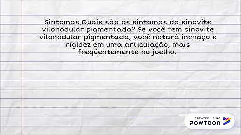 Como tratar sinovite Vilonodular pigmentada?