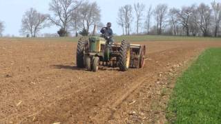 John Deere 50 tractor and Oliver Superior drill