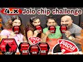 4 X Black Deadly Jolochip Eating🔥Challenge With Family 😈 | Ulhas Kamathe | ChickenLegPiece