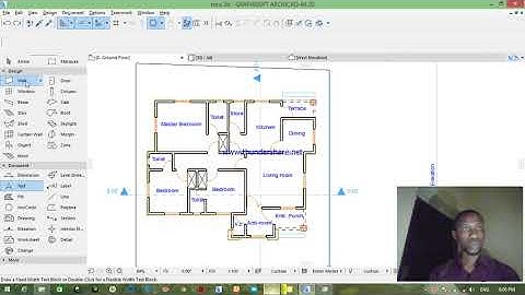 Archicad- How to use the text tool