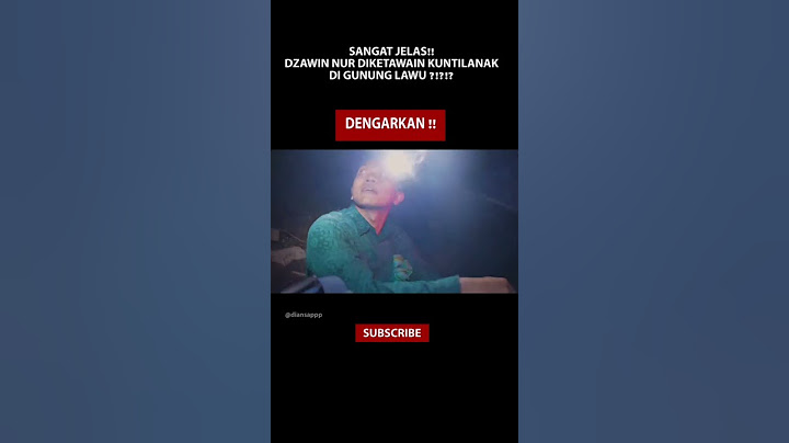 TERDENGAR JELAS ! DZAWIN NUR DIKETAWAIN KUNTILANAK DI GUNUNG LAWU ? #shorts  #youtubeshorts