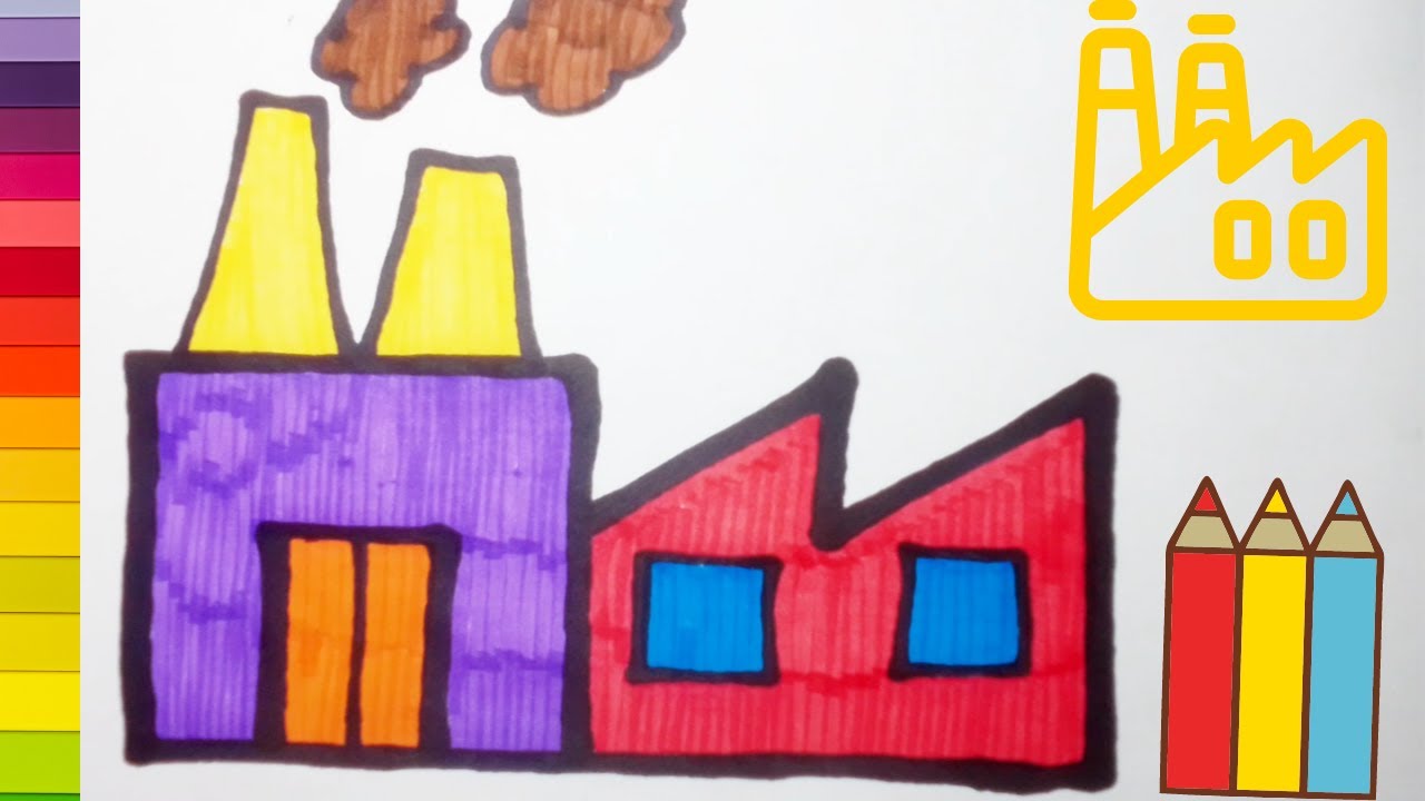 Cómo dibujar una fábrica /How to draw an factory/ - thptnganamst.edu.vn