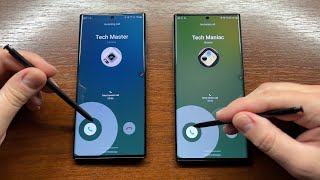 Samsung Galaxy S22 Ultra vs Galaxy Note20 Ultra Incoming Calls with Styluses (Android 12) screenshot 2