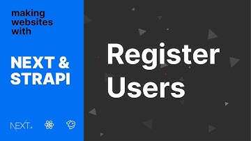 Next.js + Strapi - Register Users