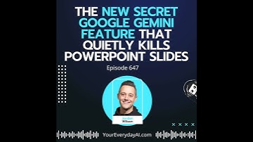 Ep 647: The New Secret Google Gemini Feature that Quietly Kills Powerpoint slides