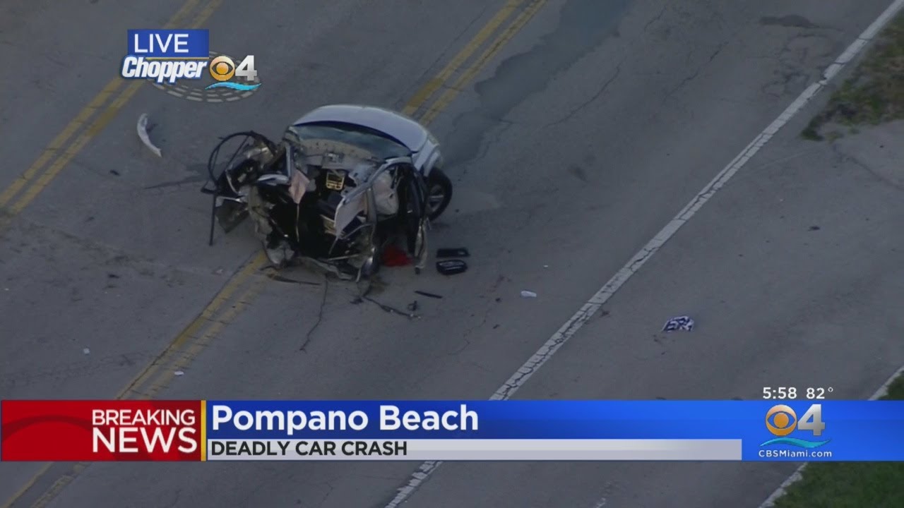 Fatal Crash Investigated In Pompano Beach - YouTube