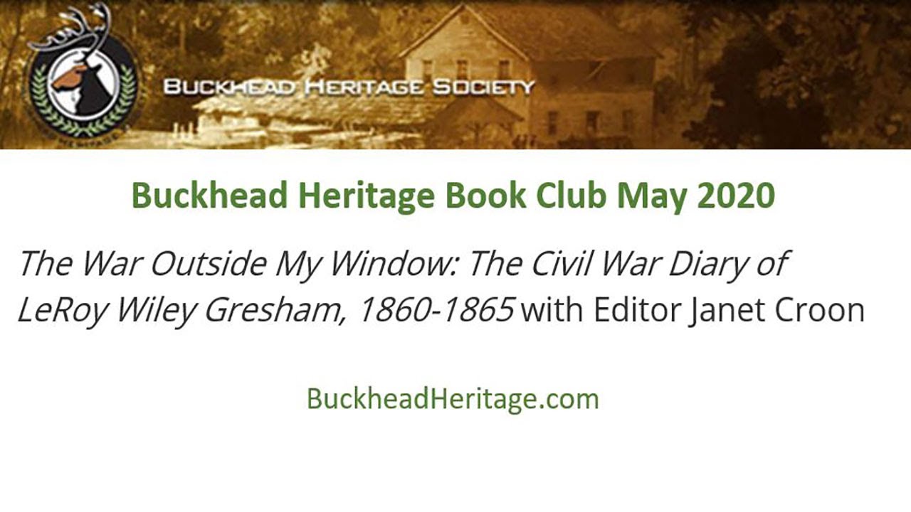 May 2020 Book Club Buckhead Heritage