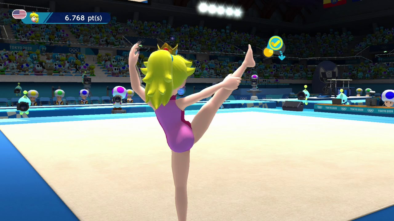 Mario and Sonic at the Tokyo 2020 Olympic Games- (Gymnastics- Peach) - YouT...