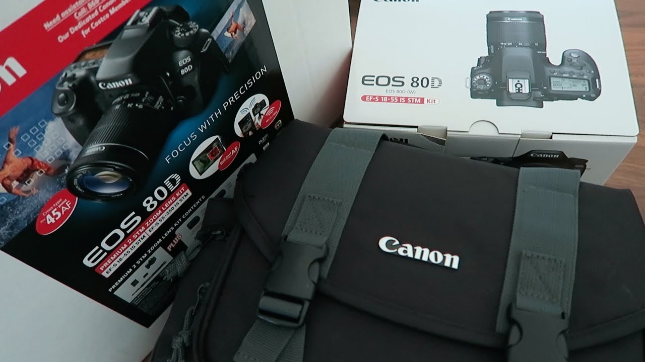 Canon 80D bundle Unboxing Costco DSLR YouTube