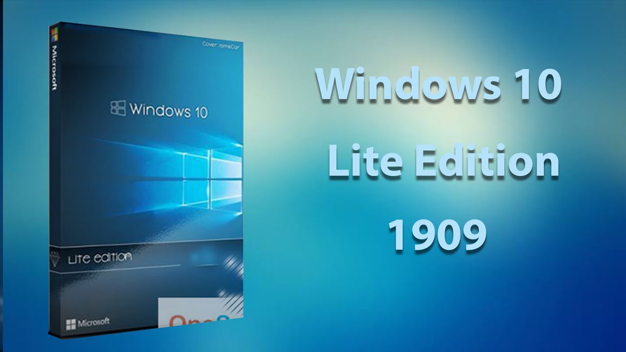 Windows 10 Lite Edition - Version 1909 Review - YouTube