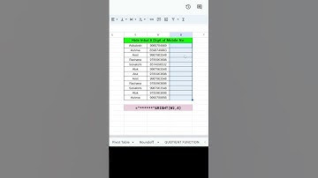 Remove 1st 6 Digits of Mobile No. I #shorts #exceltutorial #excelformulas #exceltips #exceltricks