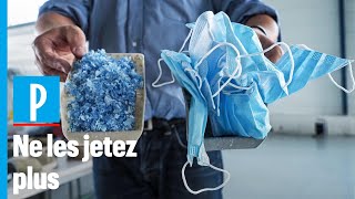 Covid-19 : une start-up recycle les masques en matière plastique